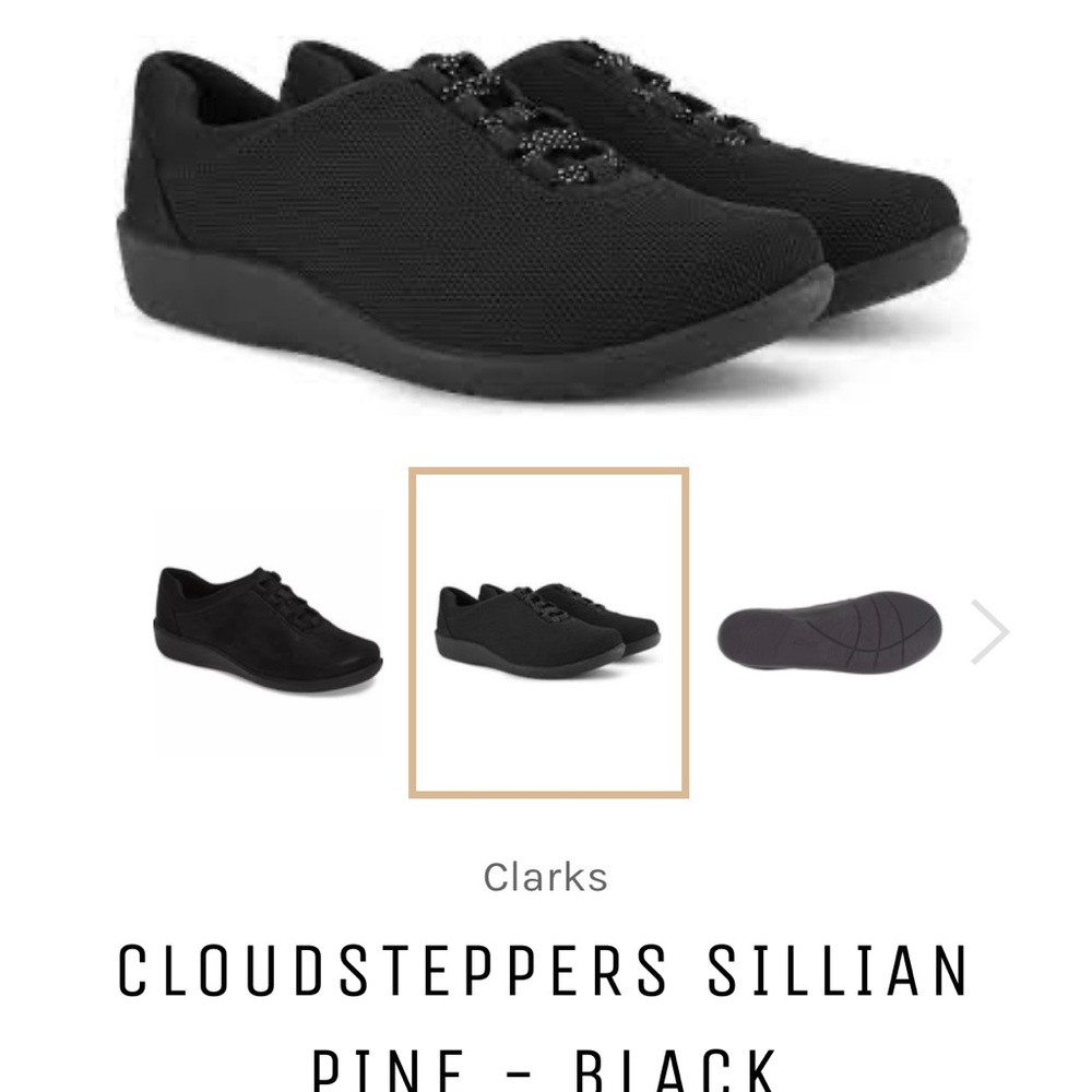 Cloudsteppers by Clarks Black Sneakers
